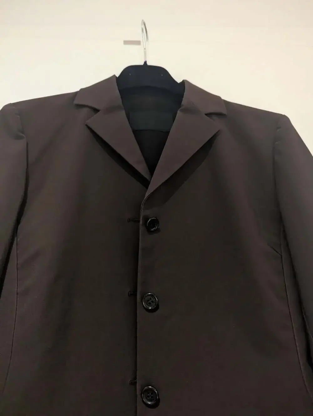 Prada Women's Brown Technical Fabric Blazer Jacket Size 40 - Picture 9 of 14